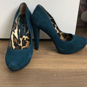 Teal Jessica Simpson Heels